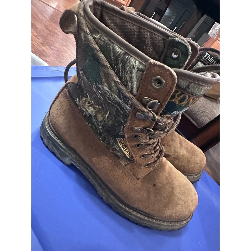 Gore-Tex Hunting Boots Waterproof Camo Suede Leather Work Hiking